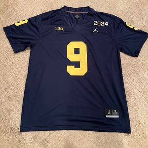 JJ McCarthy 2024 National Championship Jersey Michigan Wolverines Size XL #9